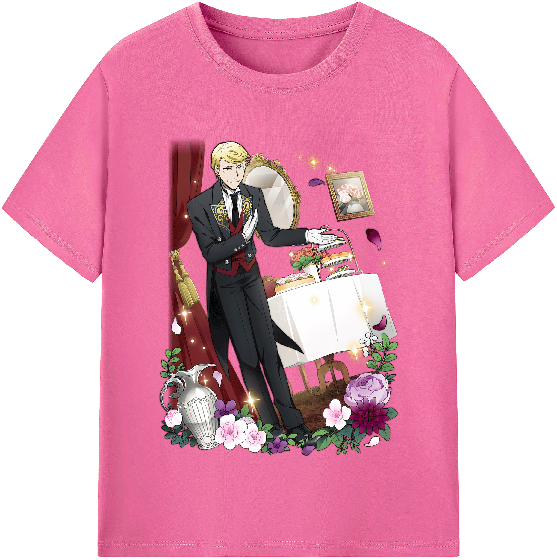（画像用） 文豪ストレイドッグス Bungo Stray Dogs レディースカジュアルプリントTシャツ（綿100％）